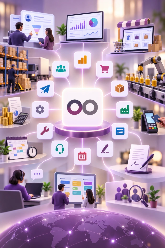 Massive Odoo community including open source developers, partners and users