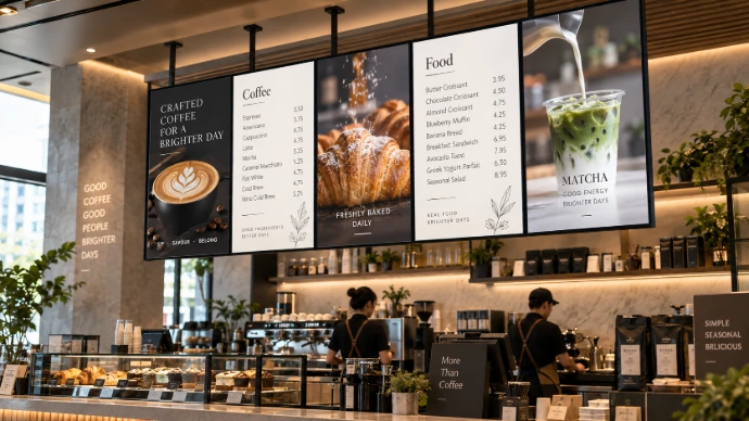 Digital menu board