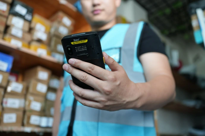 Handheld Computer used by employee