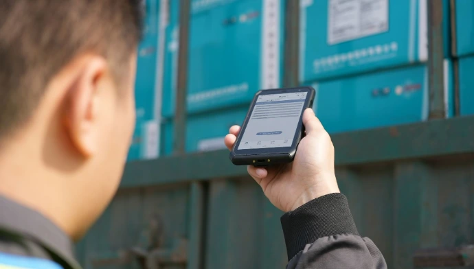 Handheld Computer used by employee