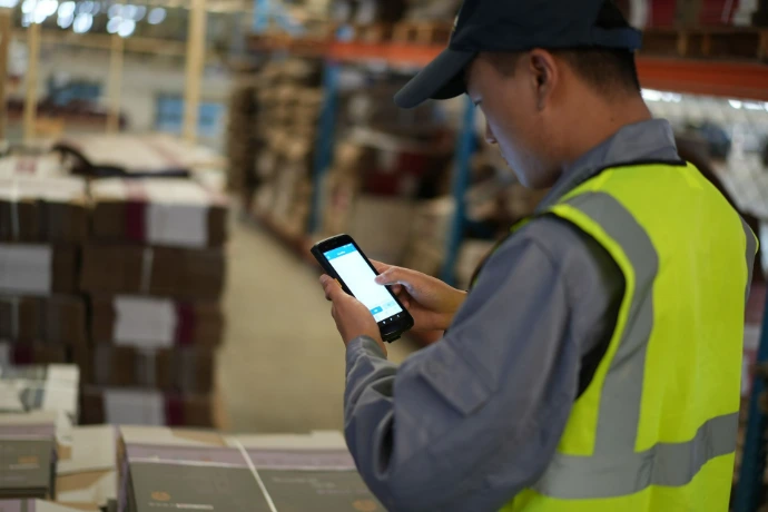 Handheld Computer used by employee
