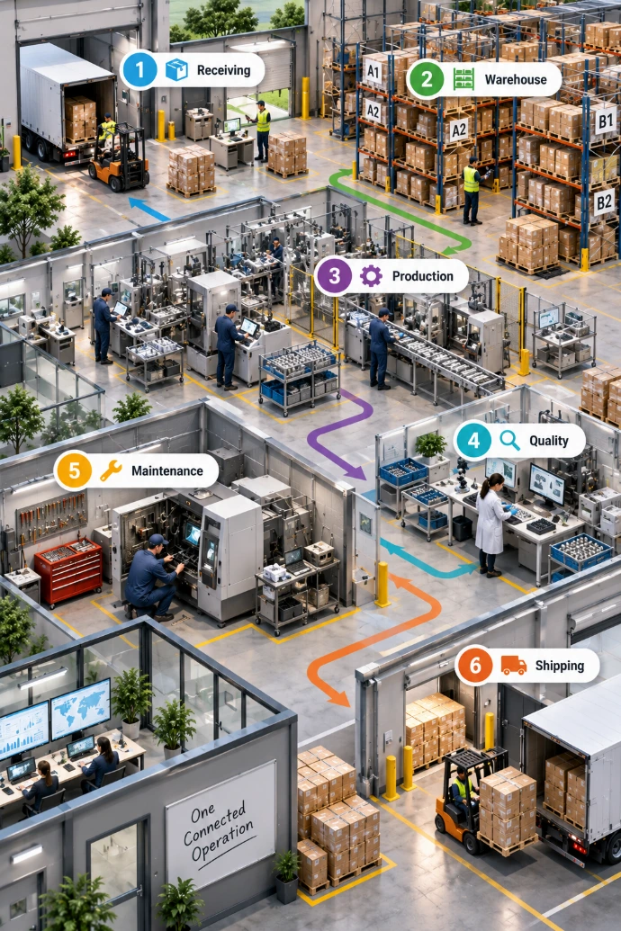 odoo organizes everything on the shop floor