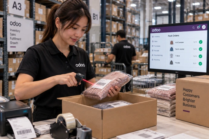 Using iData wearable ring scanner for picking packing and shipping