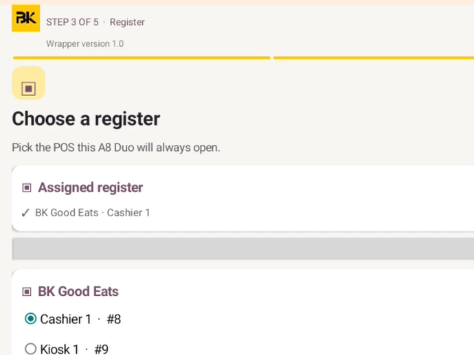 Odoo POS Android Wrapper Configuration